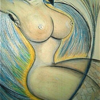 Painting titled "L'OISEAU DE VIE" by Jean Luc Masini, Original Artwork