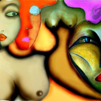 Digital Arts titled "Belle poitrine" by Jean Luc Masini, Original Artwork