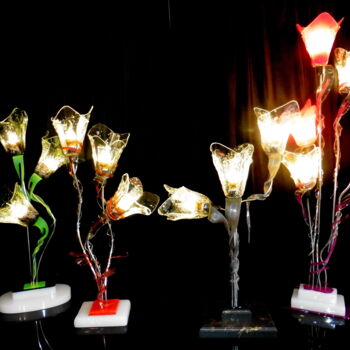 Design titled "Lampes plexi fluo" by Jean Luc Masini, Original Artwork