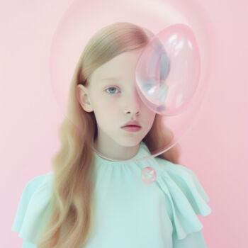 Цифровое искусство под названием "Bubble 1" - Jean Luc Michon, Подлинное произведение искусства, Изображение, сгенерированно…