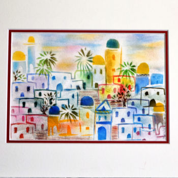 图画 标题为“Jérusalem” 由Jean-Luc Pavaut "Yaakov", 原创艺术品
