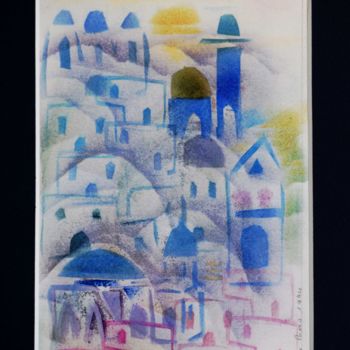 Drawing titled "Jerusalem" by Jean-Luc Pavaut "Yaakov", Original Artwork