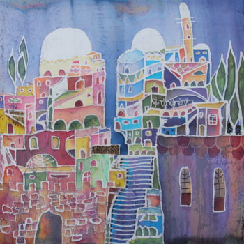Картина под названием "Jerusalem" - Jean-Luc Pavaut "Yaakov", Подлинное произведение искусства