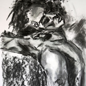 Drawing titled "etude-3.jpg" by Jean-Luc Pavaut "Yaakov", Original Artwork, Charcoal