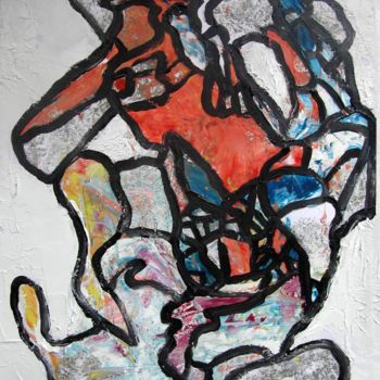 Peinture intitulée "Délirium.jpg" par Jean-Luc Perrault, Œuvre d'art originale, Huile