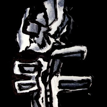 Картина под названием "Totem.jpg" - Jean-Luc Perrault, Подлинное произведение искусства