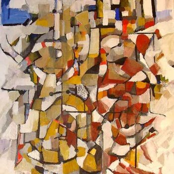 Pittura intitolato "abstract6.jpg" da Jean-Luc Portet, Opera d'arte originale