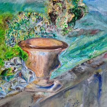 Pintura intitulada "La vasque" por Jean-Luc Sert, Obras de arte originais, Óleo