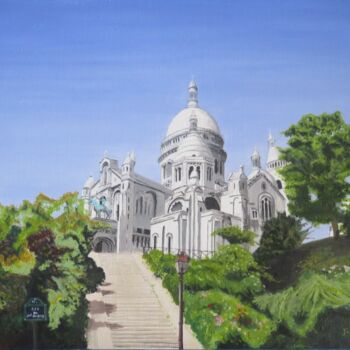 Painting titled "Montmartre" by Jean-Luc Tranchand, Original Artwork, Oil