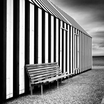 Photographie intitulée "Rayures Normandes" par Jean-Marc Cédile, Œuvre d'art originale, Photographie argentique