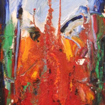 Malerei mit dem Titel "Enfouissure" von Jean-Marc Chapelet (jeanmarchapelet), Original-Kunstwerk, Öl