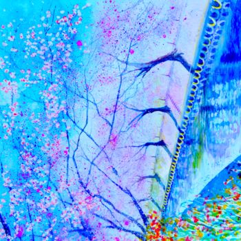 Peinture intitulée "Floraison" par Jean Marc Collombat, Œuvre d'art originale, Aquarelle