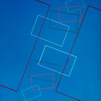 Peinture intitulée "Symétries brisées I" par Jean-Marc Gardeux, Œuvre d'art originale, Acrylique