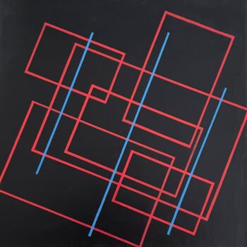 Painting titled "Rectangles I" by Jean-Marc Gardeux, Original Artwork, Acrylic