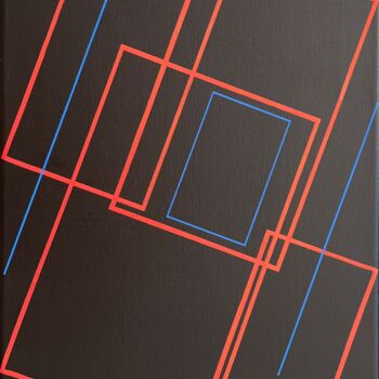 Painting titled "Rectangles II" by Jean-Marc Gardeux, Original Artwork, Acrylic