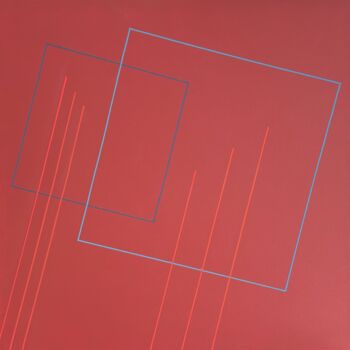 Peinture intitulée "Squares and lines i…" par Jean-Marc Gardeux, Œuvre d'art originale, Acrylique