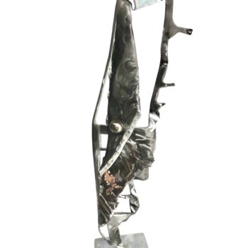Sculpture titled "Stromboli" by Jean-Marc Martinez, Original Artwork, Metals