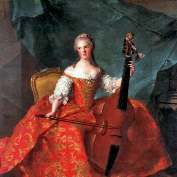 Painting titled "Madame Henriette de…" by Jean-Marc Nattier, Original Artwork, Oil