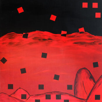 Картина под названием "LA FILLE DE MARS" - Jean-Marc Philippe (Jimpy), Подлинное произведение искусства, Акрил