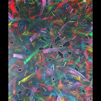 Schilderij getiteld "FIESTA DEL FUEGO" door Jean-Marc Philippe (Jimpy), Origineel Kunstwerk, Acryl