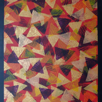 Painting titled "TRIANGLES" by Jean-Marc Philippe (Jimpy), Original Artwork, Acrylic