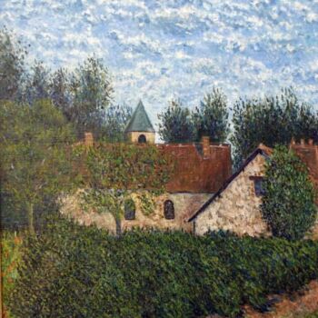 Painting titled "LE PIGEONNIER" by Jean-Marc Serieys, Original Artwork