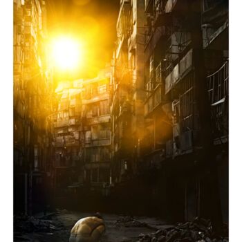 Arte digital titulada "HOMS" por Jean-Marie Gitard (Mr STRANGE), Obra de arte original, Collages digitales