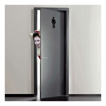 数字艺术 标题为“The Male Toilet Door” 由Jean-Marie Gitard (Mr STRANGE), 原创艺术品, 数字拼贴