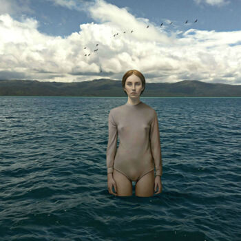 Digitale Kunst getiteld "LOUISA" door Jean-Marie Gitard (Mr STRANGE), Origineel Kunstwerk, Foto Montage
