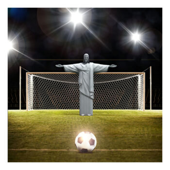 Digitale Kunst mit dem Titel "The Penalty" von Jean-Marie Gitard (Mr STRANGE), Original-Kunstwerk, Digitale Collage