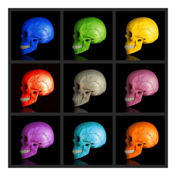 Arte digitale intitolato "The Nine Colors Of…" da Jean-Marie Gitard (Mr STRANGE), Opera d'arte originale, Collage digitale