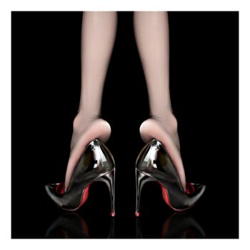 「Sexy Lolita Shoes」というタイトルのデジタルアーツ Jean-Marie Gitard (Mr STRANGE)によって, オリジナルのアートワーク, デジタルコラージュ
