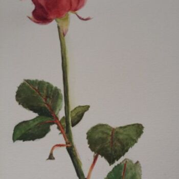"La rose" başlıklı Tablo Jean-Marie Gleizes tarafından, Orijinal sanat, Suluboya