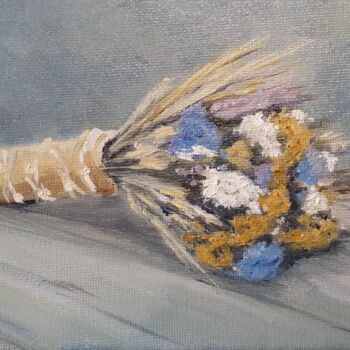 Painting titled "fleurs-sechees.jpg" by Jean-Marie Nicol, Original Artwork, Oil