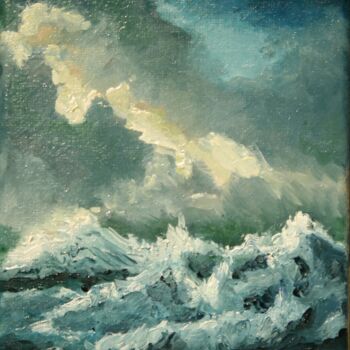 Pittura intitolato "orage.jpg" da Jean-Marie Nicol, Opera d'arte originale, Olio