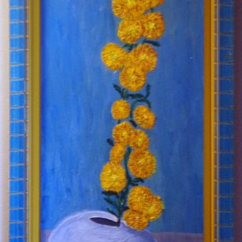 Pintura titulada "Bouquet de roses d'…" por Jean-Marie Reynaud (jmry), Obra de arte original