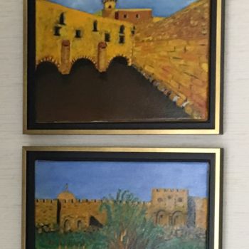 Pintura intitulada "Jerusalem" por Jean-Marie Reynaud (jmry), Obras de arte originais