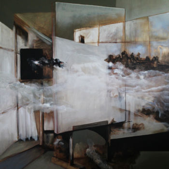 Peinture intitulée "Atelier d'artiste I" par Jean-Marie Salanié, Œuvre d'art originale, Acrylique Monté sur Châssis en bois