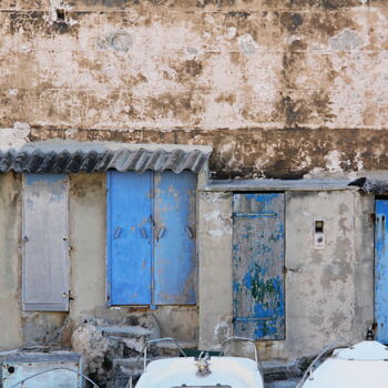 Photographie intitulée "Bleu, Marseille" par Jean-Marie Virat, Œuvre d'art originale, Photographie numérique