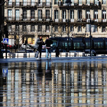 Fotografie getiteld "Bordeaux, miroir" door Jean-Marie Virat, Origineel Kunstwerk, Digitale fotografie