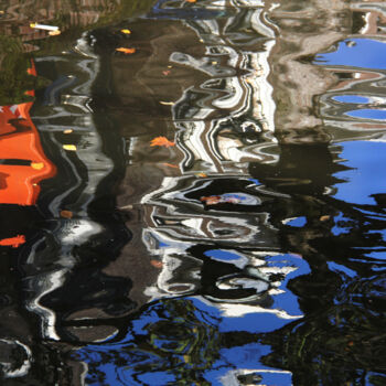 Photographie intitulée "Canal, Amsterdam #1" par Jean-Marie Virat, Œuvre d'art originale, Photographie numérique