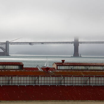 Photographie intitulée "Golden Gate Bridge" par Jean-Marie Virat, Œuvre d'art originale, Photographie numérique