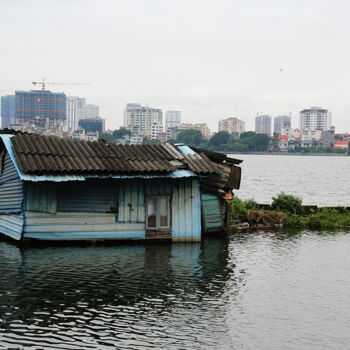 Fotografia intitulada "c'est une maison bl…" por Jean-Marie Virat, Obras de arte originais, Fotografia digital