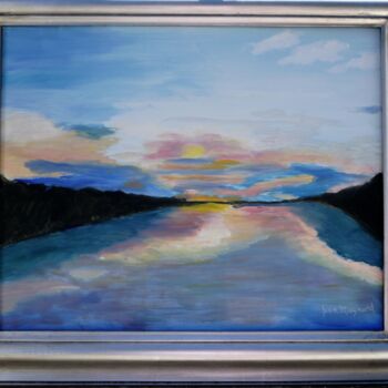 Painting titled "Sunsets on the Stei…" by Jean Maynard, Original Artwork