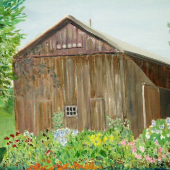 Painting titled "The Griswold Garden" by Jean Maynard, Original Artwork
