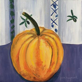 Painting titled "Pumpkin" by Jean Maynard, Original Artwork
