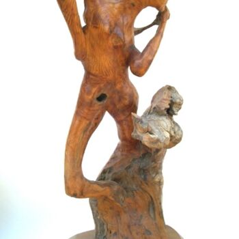 Sculpture intitulée "femme violon" par Jean Michel Diano, Œuvre d'art originale