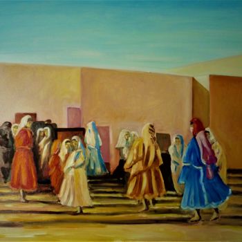 Peinture intitulée "hassi messaoud souv…" par Jean Gaborieau, Œuvre d'art originale