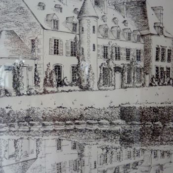 绘画 标题为“chateau de cosquevi…” 由Jean Gaborieau, 原创艺术品