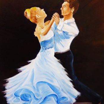 Pintura intitulada "DANSE" por Jean Gaborieau, Obras de arte originais